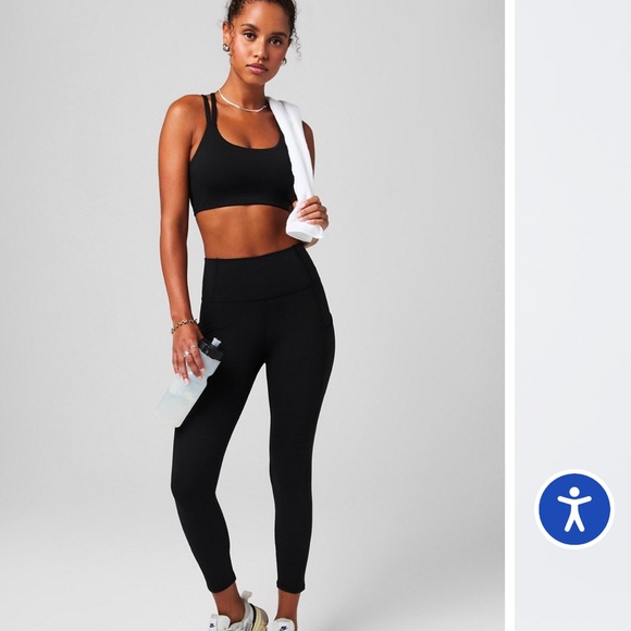 Fabletics Oasis Pureluxe High-waisted legging 7/8 (Black) - Picture 3 of 3